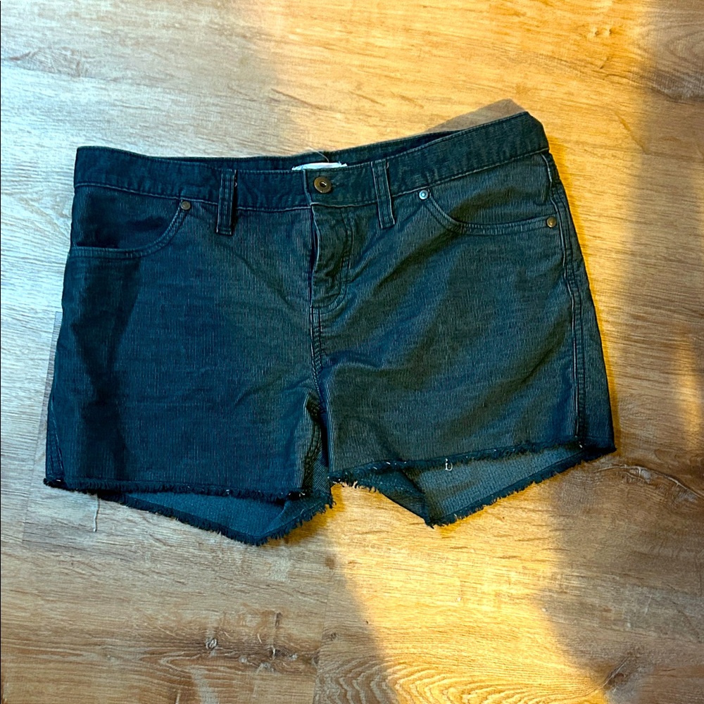 Classic Black Denim Women's Shorts